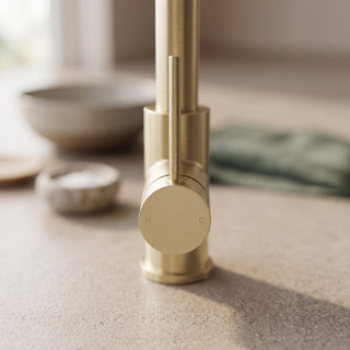 Reno Kitchen Mixer - Brushed Brass