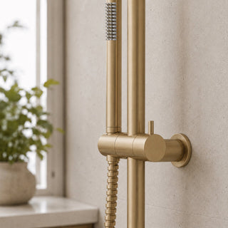 Reno Combination Shower - Brushed Brass