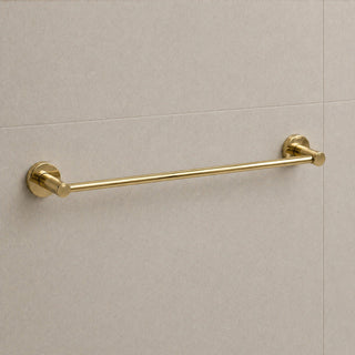 Reno Single Towel Rail - Polished Gold