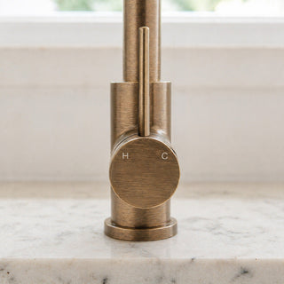 Reno Kitchen Mixer - Antique Brass